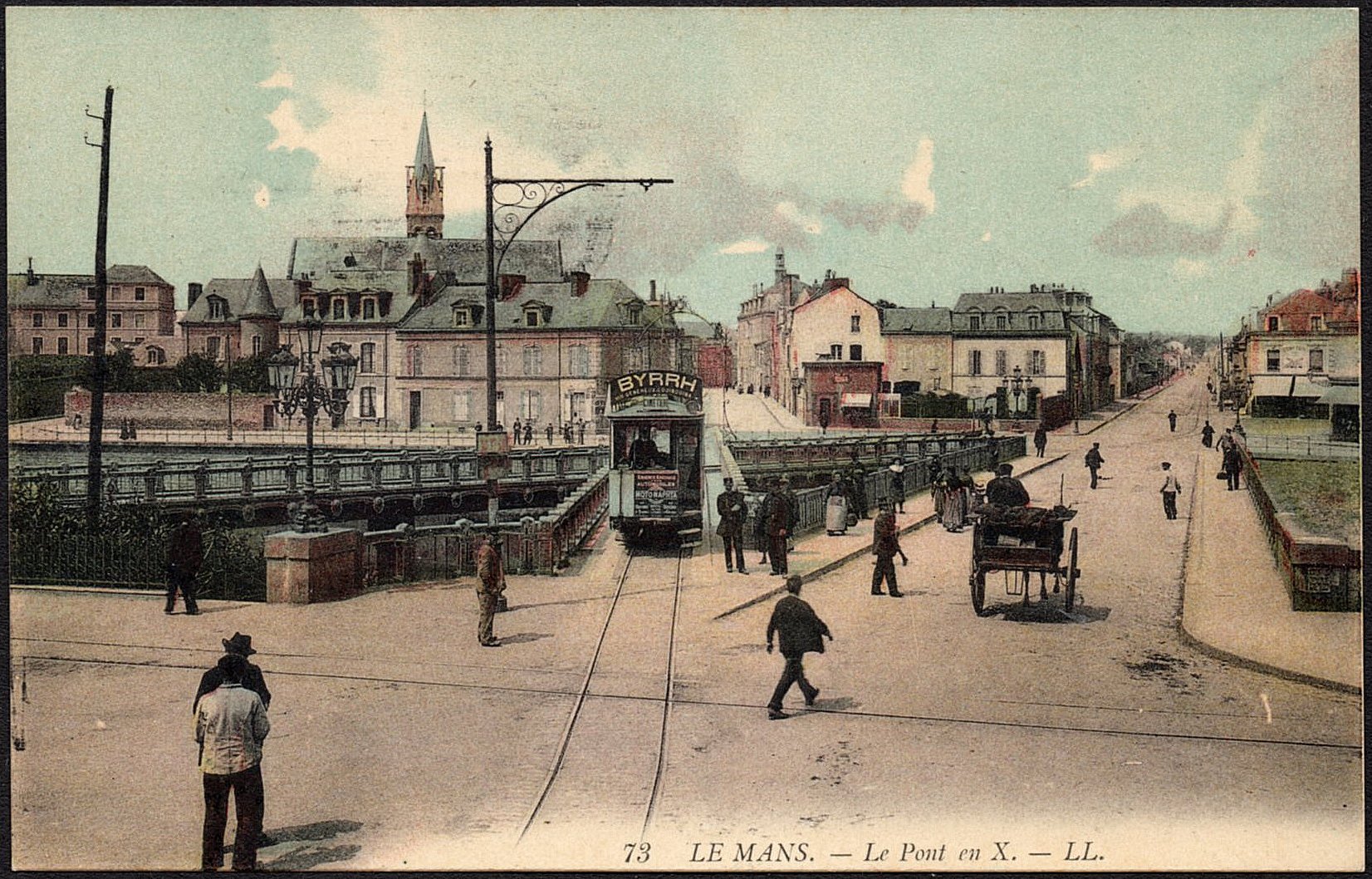 Le Mans Pont en X - Tramway de la Ligne 2 ves CIMETIERE